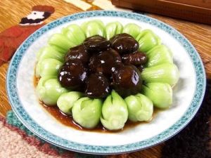 油菜香菇火燒 油菜香菇火燒