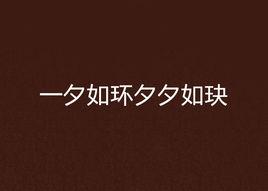 一夕如環夕夕如玦