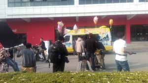 青春偶像《校園偶遇記》拍攝現場