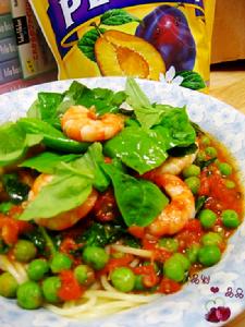 茄汁青豆蝦仁意面 茄汁青豆蝦仁意面