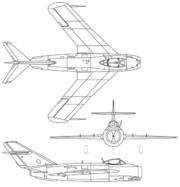 （圖）米格-17的三面圖