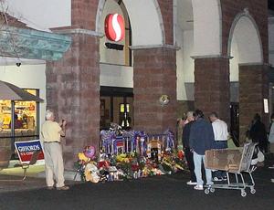 槍擊事件發生地的紀念活動