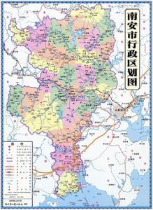 南安市行政區域圖