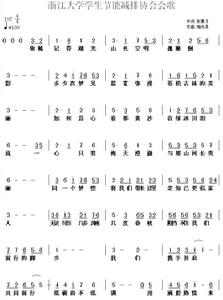 協會會歌部分簡譜