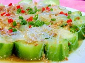 蚝汁冬粉蒸絲瓜 蚝汁冬粉蒸絲瓜