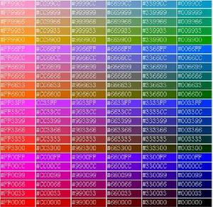 顏色代碼字 顏色代碼字