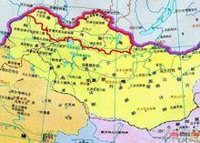 清朝時唐努烏梁海地圖