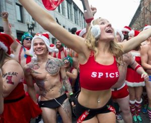 2013年波士頓市民聖誕泳裝裸跑