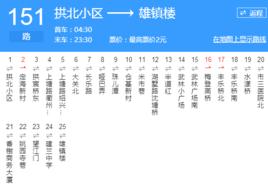 杭州公交151路 杭州公交151路