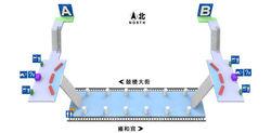 安定門站站內立體圖