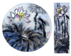 花夢圓形小品+豎形系列四