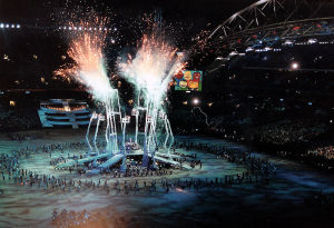 2000年夏季奧林匹克運動會在澳大利亞體育場舉行開幕典禮