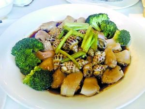 花螺唐芹豬肉 花螺唐芹豬肉