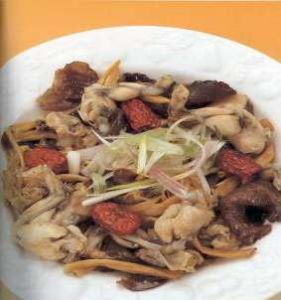 金針冬菇蒸田雞 金針冬菇蒸田雞