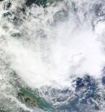 熱帶低氣壓91W 衛星雲圖