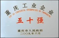 2008年度重慶工業企業50強