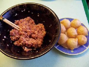 肉釀生麩 製作工藝