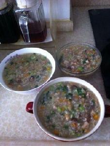 蔬菜乾貝粥 蔬菜乾貝粥