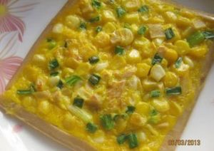 玉米雞蛋餅 玉米雞蛋餅