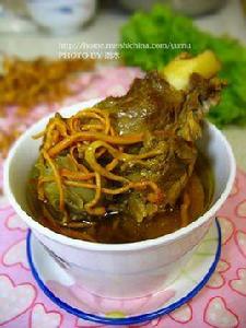 蟲草花南瓜大骨湯