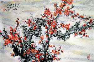 國畫《報春圖》
