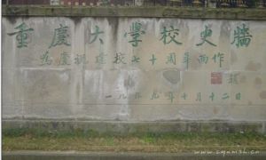 重慶大學校史牆 重慶大學校史牆