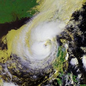 颱風琵琶雲圖