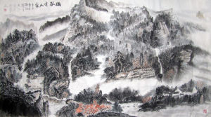 谷忠仁國畫作品