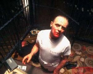 《沉默的羔羊》劇照。劇中安東尼-霍普金斯扮演了一位食人教授