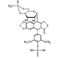 磷酸依託泊苷分子結構