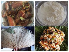 荷葉糯米蒸排骨 荷葉糯米蒸排骨