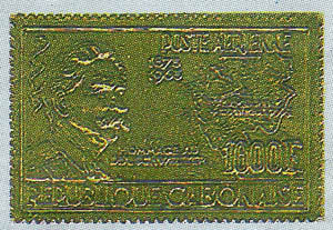 第一枚金箔郵票