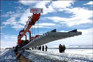 青藏鐵路建設圖片