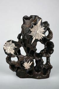 瀏陽菊花石花瓶 瀏陽菊花石花瓶