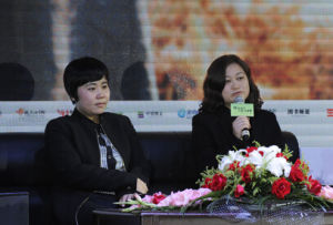 超人氣作家、原創文學白金作家丁墨(左)與吱吱(右)