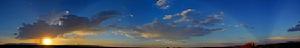 10. 反曙暮輝全景圖這是一幅反曙暮輝現象的全景圖，這一現象發生於美國亞利桑那州。