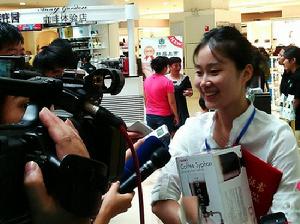 肖菲彬獲北京賽區冠軍後接受媒體採訪