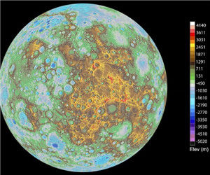 水星表面地形圖