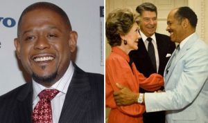 左為演員福里斯特-惠特克，右為真實人物原形，尤金-艾倫