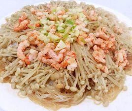 金針菇炒蝦仁 金針菇炒蝦仁