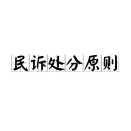 民訴處分原則 民訴處分原則