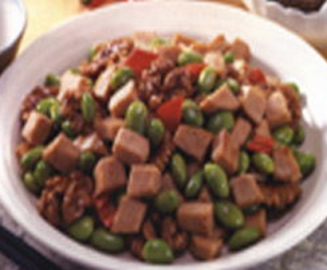 桃仁炒素火腿 桃仁炒素火腿