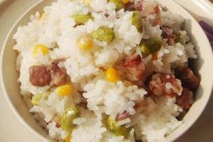 臘腸玉米青豆飯 臘腸玉米青豆飯