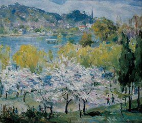 胡善余西湖泛舟圖 胡善余西湖泛舟圖