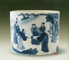 清景德鎮窯青花筆海 清景德鎮窯青花筆海