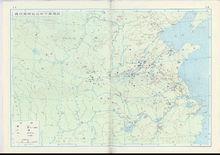 商代黃河長江中下游地區（《中國史稿地圖集》）