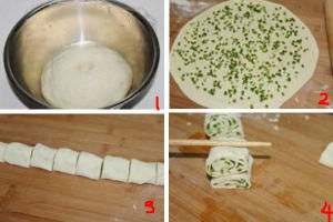 椒鹽蔥花捲的製作