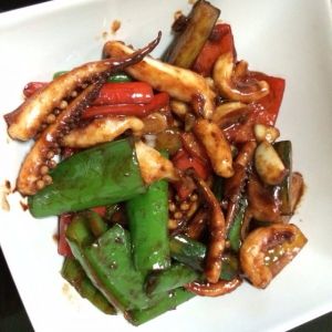 辣醬炒魷魚須 辣醬炒魷魚須