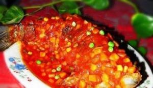 年糕澆汁魚 年糕澆汁魚