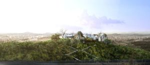 對岸眺望效果圖